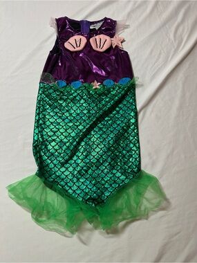 Purple and Green Mermaid baby’s Costume